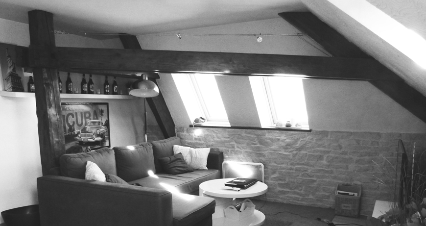 L'Attic - Salon avant travaux